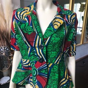 AUTHENTIC AFRICAN PRINT JACKET
